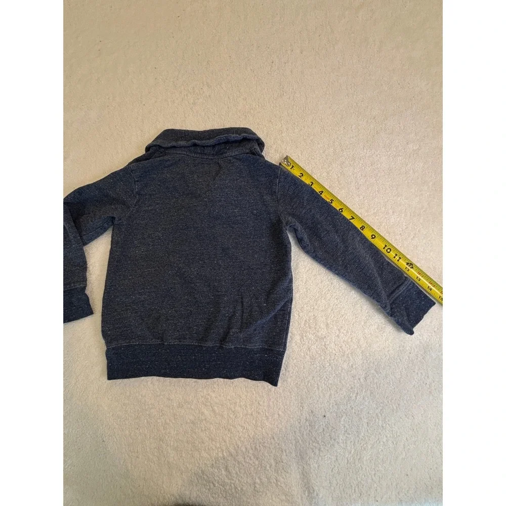 OshKosh Bgosh Boys Blue Heather Shawl‎ Collar Button Cardigan Sweater Size 6
